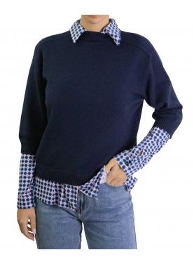 Maglioncino con manica a 3/4 in viscosa 